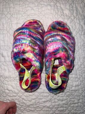 UGG Women's Multicolor Fluff Yeah
Pixelate Slide Sandal. Size 7